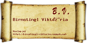 Birnstingl Viktória névjegykártya