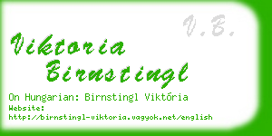 viktoria birnstingl business card